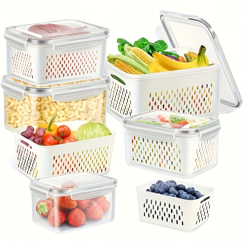 6pcs BPA-Free Plastic Food Storage Containers with Lids