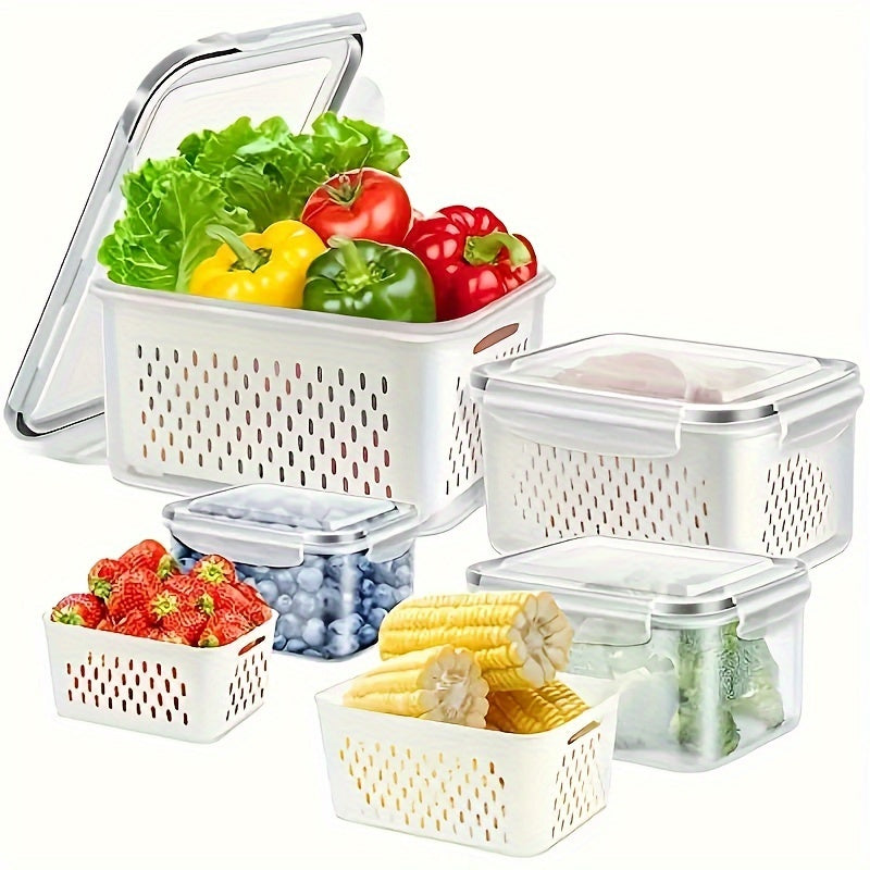 6pcs BPA-Free Plastic Food Storage Containers with Lids