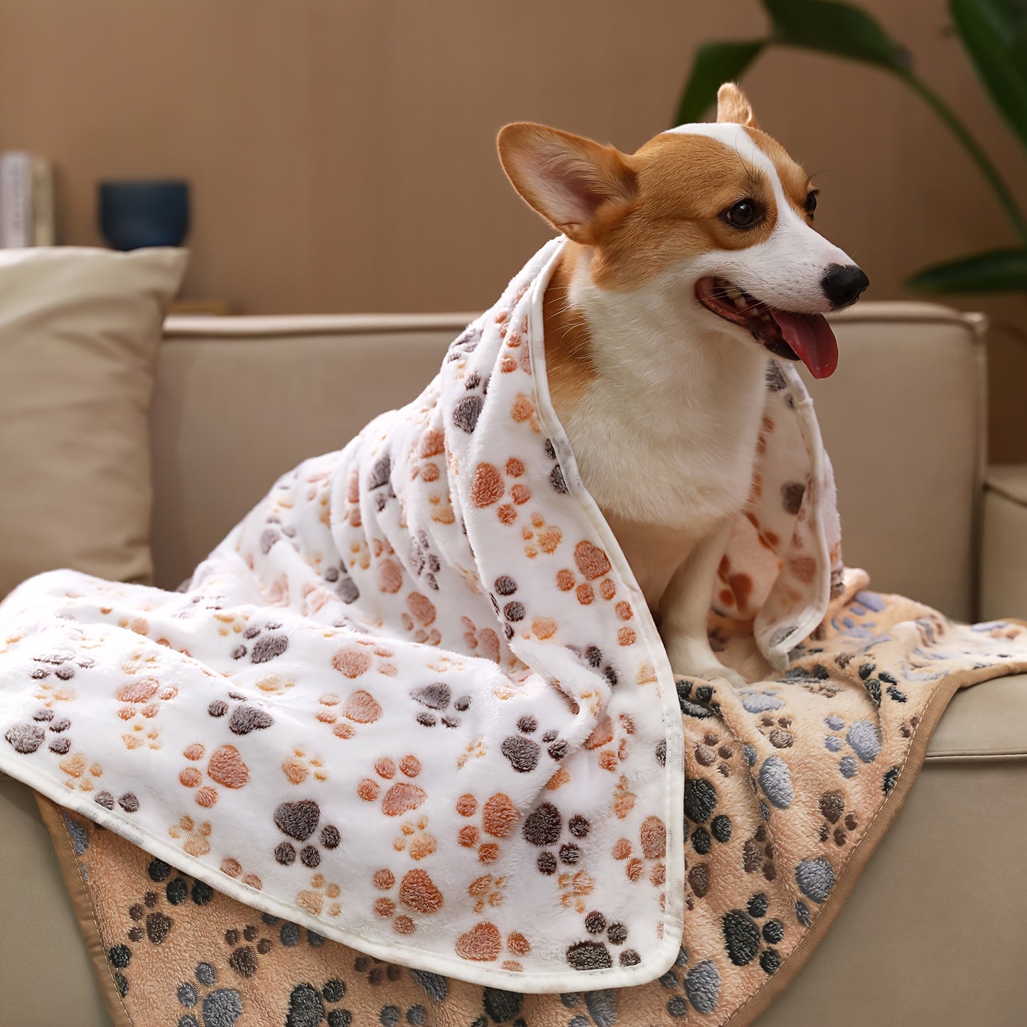 3 Pcs Coral Fleece Pet Blankets For Dogs & Cats