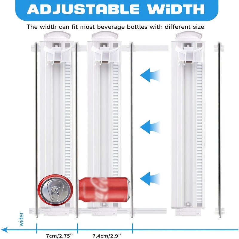 3/5 Sets, 410MM Automatic Push Soda Stacking Dispenser