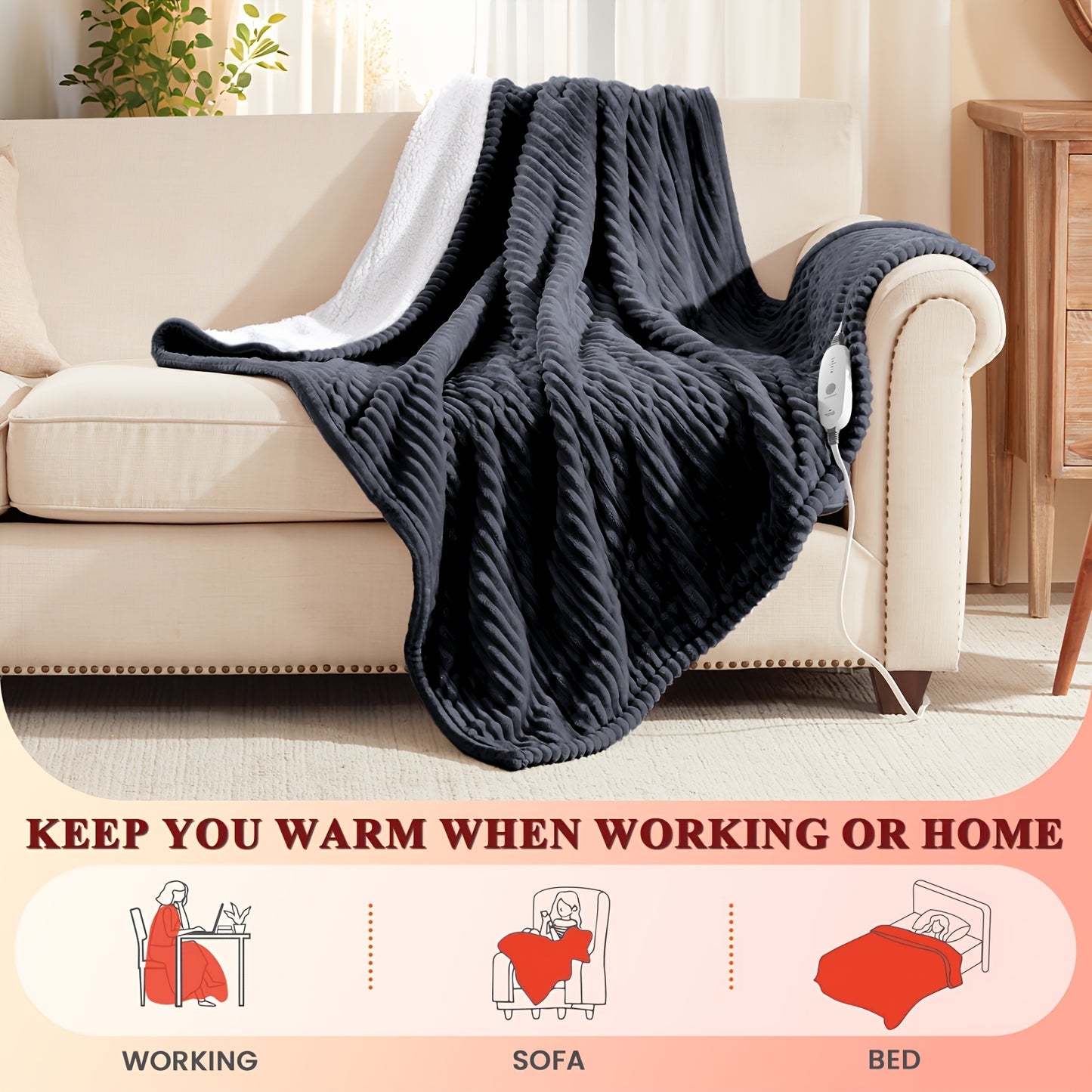 Cozy Electric Heated Blanket