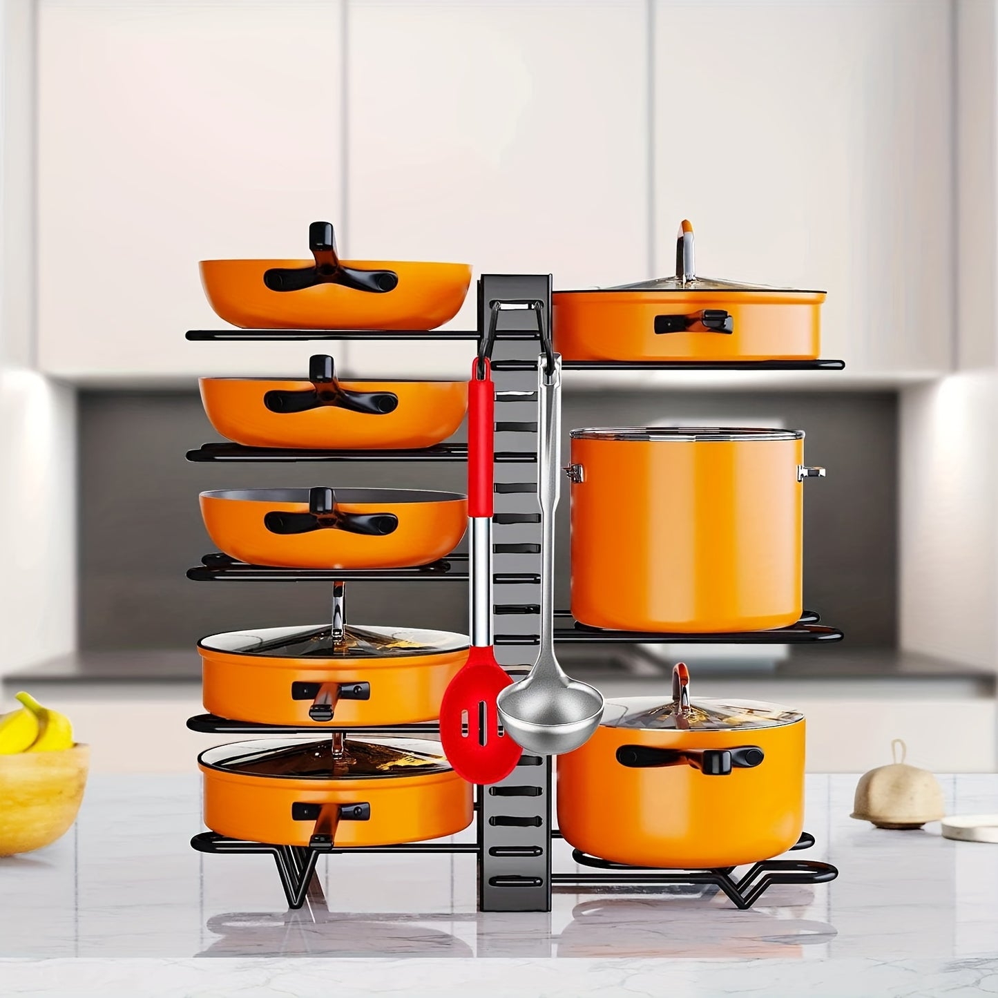 8-Tier Heavy Duty Pot Rack Organizer