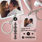 Custom Spotify Keychain With Picture Personalized Scannable Spotify Music Song Code Keychain For Couples Lover Boyfriend Gift