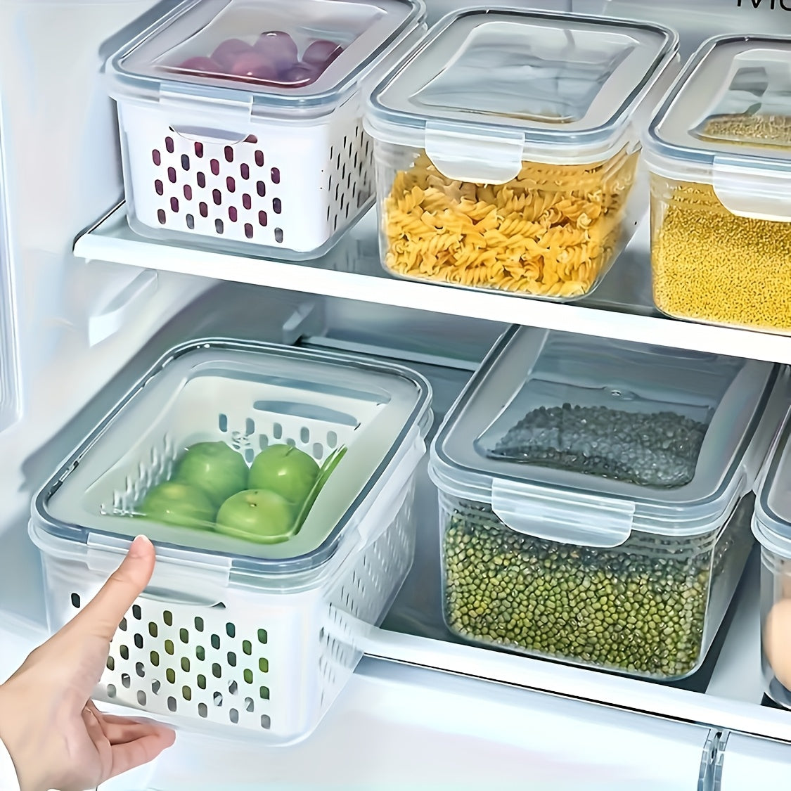 6pcs BPA-Free Plastic Food Storage Containers with Lids