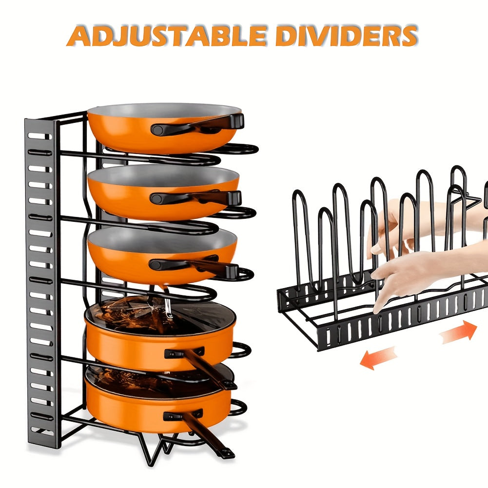 8-Tier Heavy Duty Pot Rack Organizer