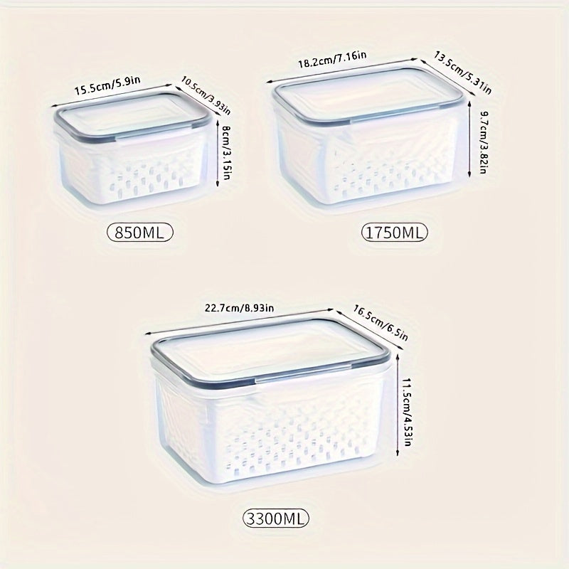 6pcs BPA-Free Plastic Food Storage Containers with Lids