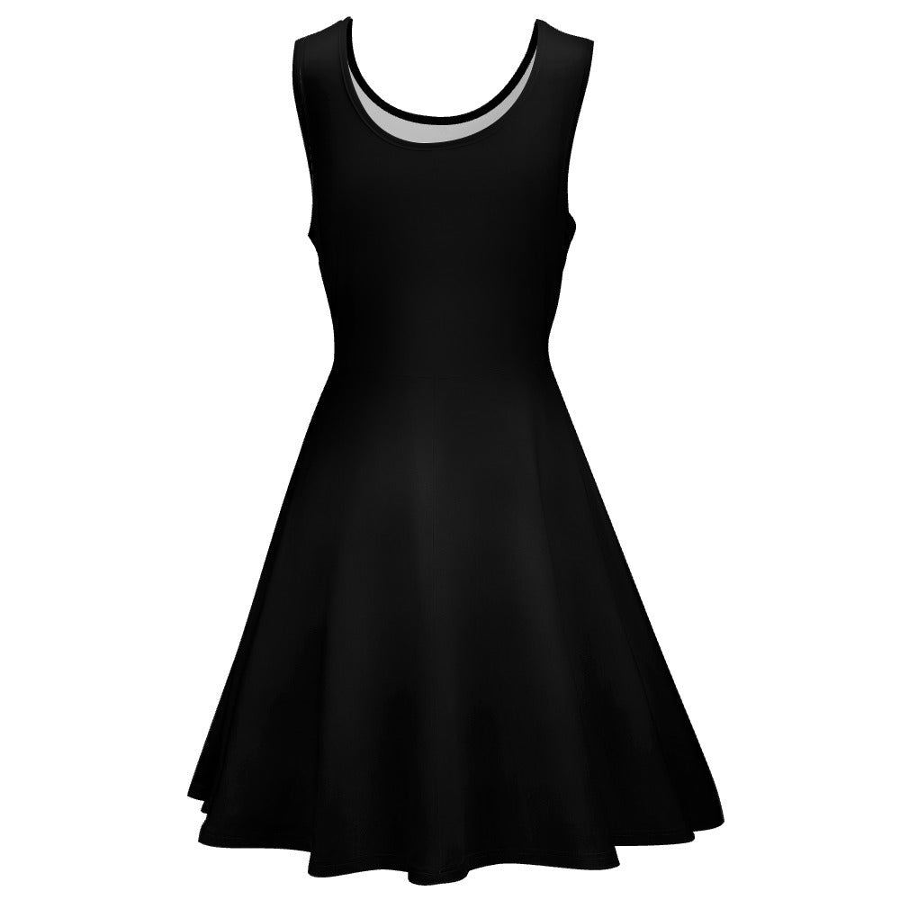 Women's Round Neck Sleeveless Big Hem Dress