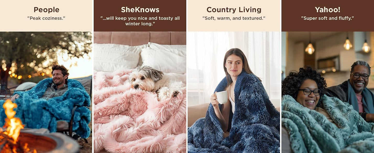 Cozy Bedsure Sherpa Fleece Blanket