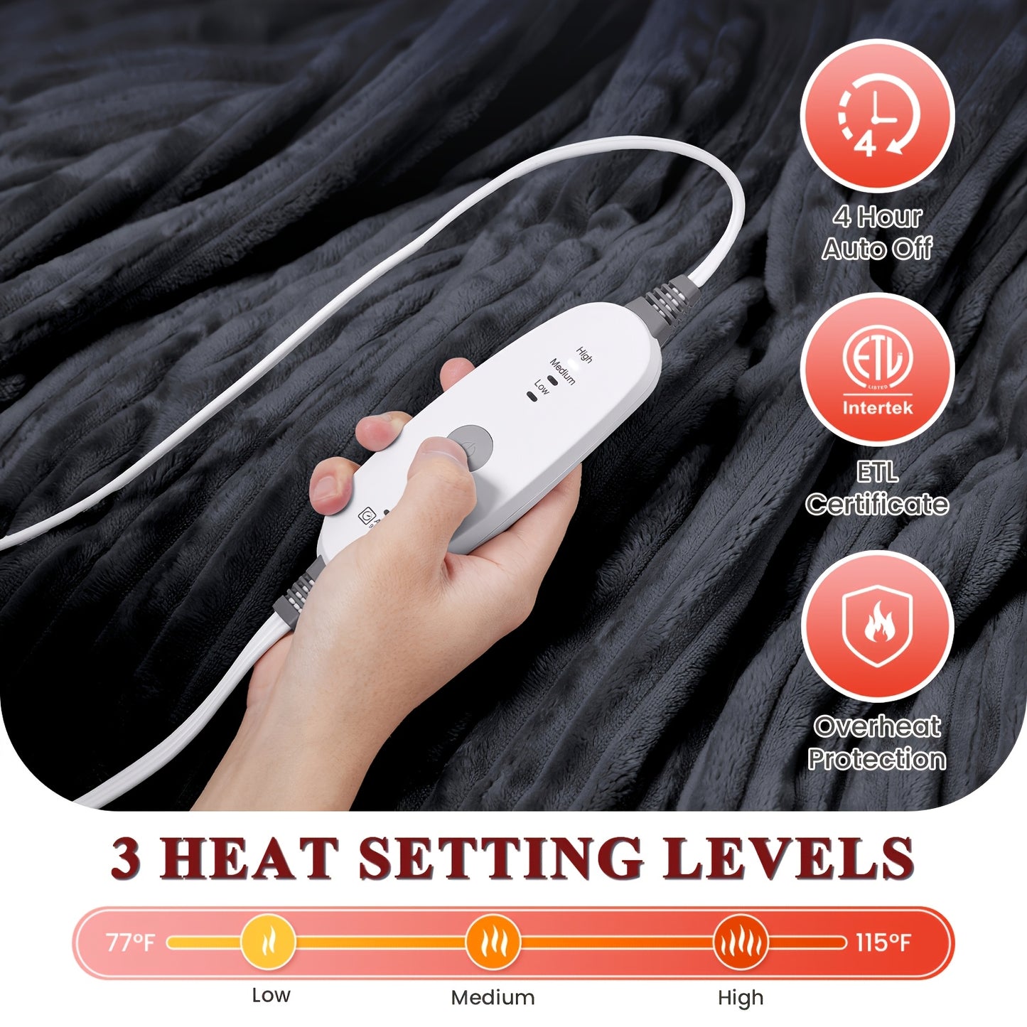 Cozy Electric Heated Blanket